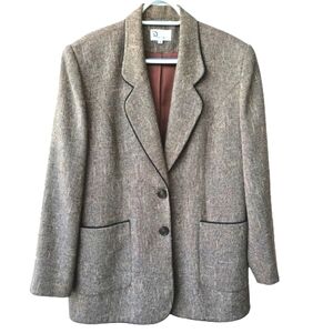 Vintage dress jacket blazer silk blend euro size 44